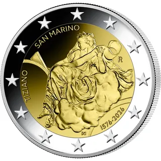 2 Euro San Marino 2026 450. Todestag von Tizian