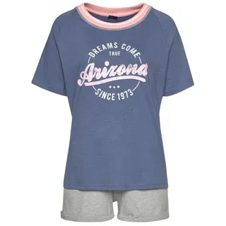 Arizona Damen Shorty blau-meliert-grau-meliert Gr.32/34
