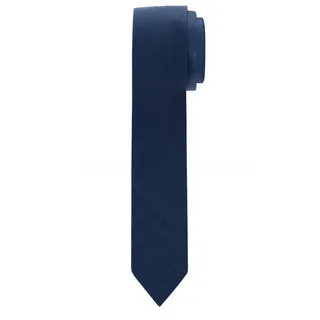 Olymp Herren Krawatte blau unifarben, blau, NOS