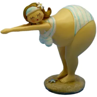 Pommerntraum ® | Dekorationsfigur Sammlerfigur Maritime Badenixe mollige Dame Rubenslady Rubensfigur moppelige Lady Hommage an Niki de Saint Phalle | Josefine