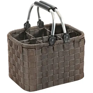 Kobolo Flaschenkorb Flaschenträger Nylongeflecht für 6 Flaschen 0 x 0 x 0 cm braun