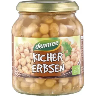dennree Kichererbsen im Glas bio