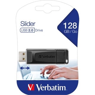 Verbatim Slider 128 GB schwarz