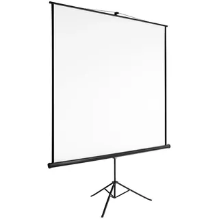 Tectake tectake® Beamer-Leinwand, ausziehbar, verschiedene Formate, Doppelschicht-Gewebetuch, faltenfrei