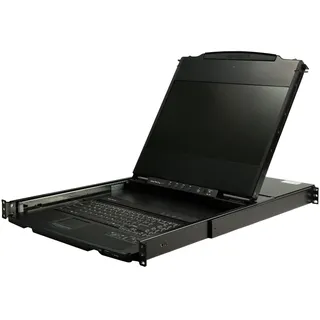 Startech StarTech.com KVM Konsole HD 1080p - Ein(DVI/VGA) Port KVM mit 17" LCD Monitor für Netzwerkschrank/Serverrack - 1HE LCD KVM Schublade mit Kabeln - USB Unterstützung (RKCOND17HD)