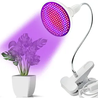 Pflanzenlampe LED Pflanzen Leuchte 20W 200LED Zimmerpflanzen Gemüse Pflanzenlicht Grow Lampe Vollspektrum Pflanzenleuchte Wachstumslampe Retoo