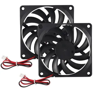 2Pcs DC 24V 8010 Lüfter 3D-Drucker 80x80x10 Bürstenloser Lüfter 80MM für Makerbot für 3D-Drucker PC CPU Computergehäuse Lüfterkühler
