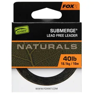 Fox Naturals Submerge Leader 40lb 18.1kg - 10m Vorfachschnur, Vorfachmaterial zum Karpfenangeln