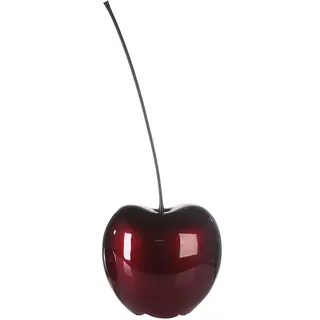 CASABLANCA Kirsche Dekoration Celebration 42cm Keramik Bordeaux matt