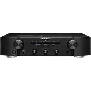 Marantz PM6007 Verstärker, integrierter DAC mit digitaler Konnektivität, 2x 45 Watt, analoge koaxiale und optische Eingänge, Schwarz