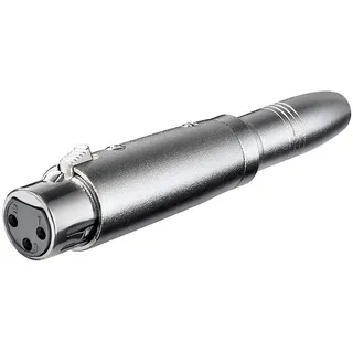 goobay XLR Adapter 3-polig XLR Kupplung auf 6.3mm mono Kuppl.