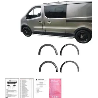 Radlaufschutz Radlaufleisten kompatibel mit Renault Trafic 2014 bis 2018 mit ABE