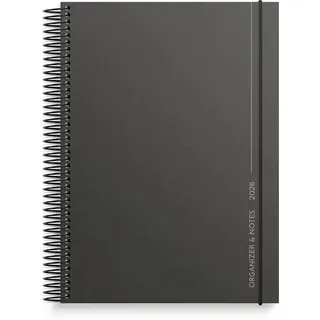 Burde Publishing AB Burde Kalender Organizer & Notes 2026 schwarz