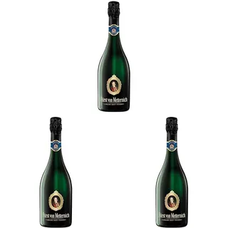 Fürst von Metternich Riesling Sekt Trocken (1 x 0,75 l) Deutschlands beliebtester Premiumsekt, aus deutschen Rieslingweine, Anbaugebieten in Rheinhessen, Rheingau & Pfalz, ausgeprägte Fruchtaromen