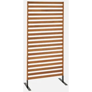 sweeek - Paravent aus Holz, 80 cm, innen/außen