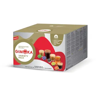 Gimoka - Kompatibel Für Nescafè - Dolce Gusto - 96 Kapsel - Geschmack SORTIMENT LÖSLICH - Made In Italy - 6 Packungen Zu 16 Kapseln