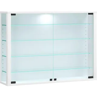 VCM Wandvitrine Vitrosa L weiß
