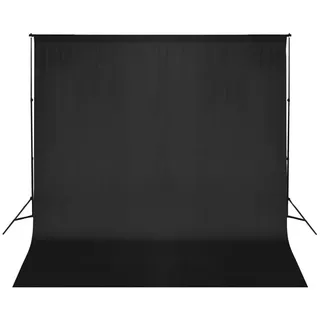 vidaXL Fotohintergrund-System 600 x 300 cm Schwarz