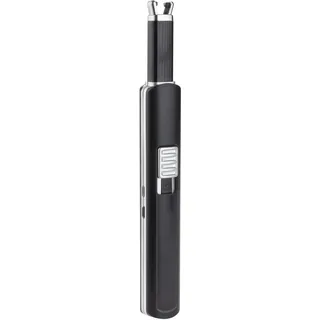 TFA Dostmann Elektronisches Stabfeuerzeug mit Lichtbogen | USB aufladbar, Feuerzeug, Kerzenanzünder, Lichtbogenfeuerzeug, ohne Gas, 98.1119.01, schwarz