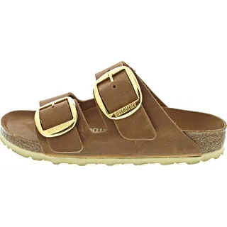 Birkenstock Arizona Big Buckle Nubukleder geölt schmal cognac 39