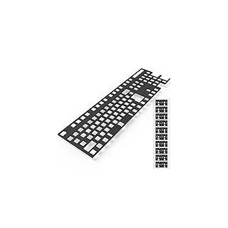 RUNJRX Poron-Tastatur-Leiterplattenschaum 108-Layout, Poron-Schalterpads 120 Stück und Tastatur-Schalldämpfer für benutzerdefinierte Tastaturen