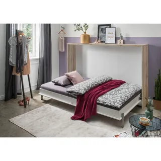 WIMEX Juist 90 x 200 cm horizontal weiß/san remo eiche nachbildung