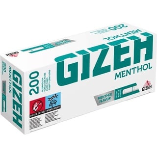 2000 (10x200) GIZEH Menthol (Hülsen, Filterhülsen, Zigarettenhülsen)