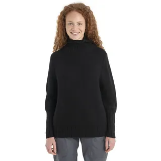 Icebreaker Women Seevista Funnel Neck Sweater black (001) XL