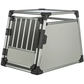Trixie Transportbox M-L 63 x 65 x 90 cm Hellgrau/ Silber
