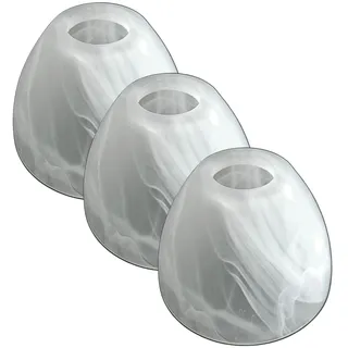 3 Stück Lampenschirm E14 Daytona Ersatzglas Leuchtenschirm Ersatzschirm Lampenglas für Pendellampe Tischlampe Fluter Lampe Glasschirm konisch (3x Daytona E14)