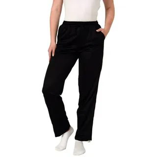 NORMANN CARE Damen Rehahose mit seitlichen Reißverschluß Jogginghose für Reha, Physio, Gipsbein, Farbe:schwarz, Größe:XS - XS