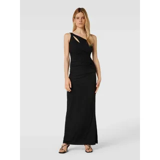 Abendkleid mit Effektgarn, Black, 48