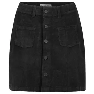 Eight 2 Nine Sublevel Damen Mini Cordrock aufgesetzte Taschen und Kopfleiste dark-grey XS - XS