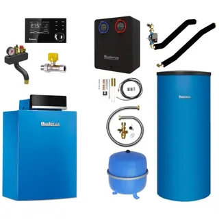 Buderus Logaplus Paket K61, Gas-Brennwertkessel, SU160, Speicher, HS25