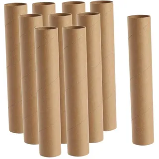 MotiveTech 12 Pappröhren, Leere Toilettenpapierrollen, Dicke Papierrollen Zum Basteln, für Klassenzimmerprojekte Und ..., 10cm