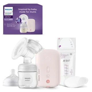 Philips AVENT Elektrische Einzelmilchpumpe SCF395/31 Set