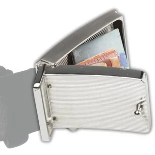 INVIDA Gürtelschließe nickelfrei – Edelstahl Gürtelschnalle mit Geheimfach & RFID-Schutz für Wechselgürtel – Metallschließe mit Versteckfach, Diebstahlschutz & RFID-Blocker für Herren & Damen - 6.7 cm x 4.4 cm x 1.2 cm