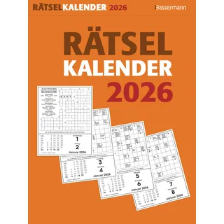 Bassermann Rätselkalender 2026. Der beliebte Abreißkalender für alle Rätselfreunde