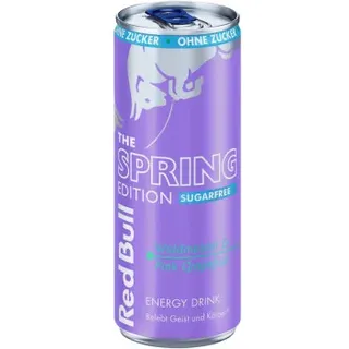 Red Bull Spring Edition 2025 Waldmeister & Pink Grapefruit Sugarfree Energy Drink 250ml MHD 22-01-2026