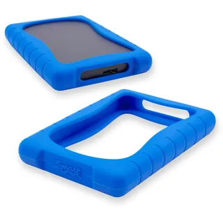 Smast® Schutzhülle für Externe Festplatte 2,5 Zoll, Silikon, stoßfest, rutschfest, kompatibel mit Seagate : Basic 1TB/2TB, One Touch 1TB/2TB, Expansion 1TB/2TB, Samsung M3,Maxtor M3 (Blau)