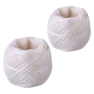 Westmark Küchengarn, 2 Stück, Länge: 60 m, Polyester, weiß, 15212260, 60m, hitzebeständig bis 175°C,