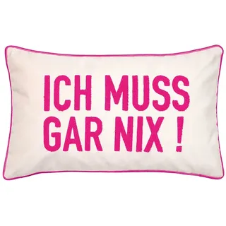 PAD Kissenbezug Letters 30 x 50 cm Beige