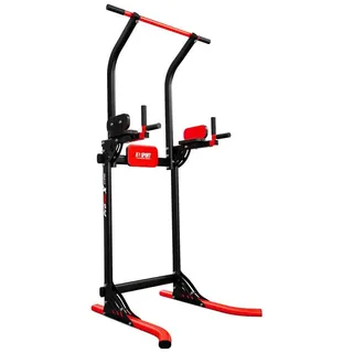 K-Sport Multifunktionaler Kraftturm mit Dip-Station und Klimmzugstange schwarz 4,5"