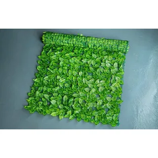 Künstliche Efeu Garten Sichtschutz, Bprtcra Balkon Blätter Zäune Sichtschutz, Hecken Zaun und künstliche Efeu Blatt Dekoration (0.5x1M)
