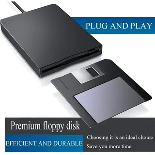 Externes USB Diskettenlaufwerk 1,44 MB Floppy‐Laufwerk Plug&Play für Diskette