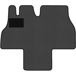 Fußmatten passend für FIAT Ducato Typ 230 2-Sitzer (Baujahr 1994-2002), Deluxe grau | 1-TLG | Umrandung schwarz