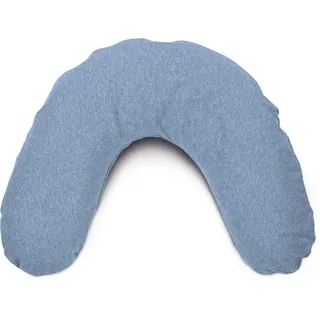 Theraline Bezug für Nackenkissen mittel 100 x 21 cm Melange blau-grau Bambus Kollektion