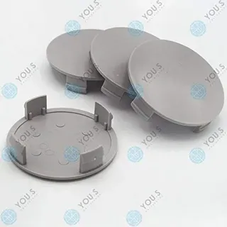 4 x YOU.S Nabenkappen Nabendeckel Felgendeckel 74,5-70,0 mm - grau