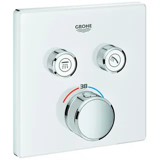 Grohe Grohtherm SmartControl Duschthermostat eckig für 2 Verbraucher moon white 29156LS0