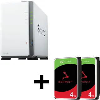 Synology DS223j 8 TB (2 x 4 TB Seagate Ironwolf)